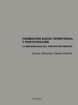 cover image of Formación socio-territorial y participación